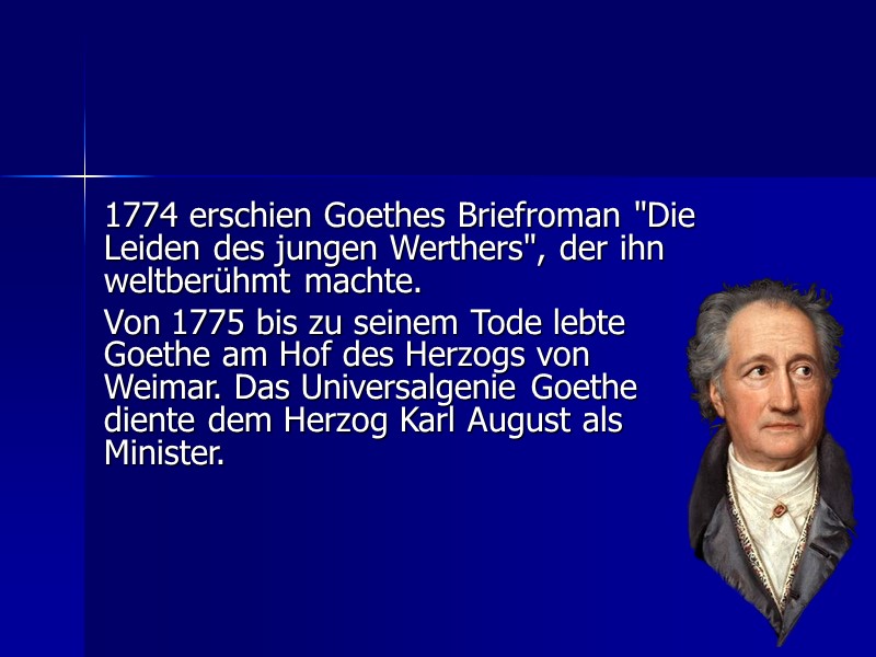 1774 erschien Goethes Briefroman 